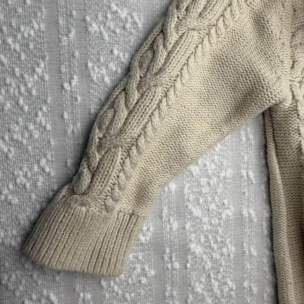 Baby‎ Gap Infant Cable Knit Chunky Romper Size 18 24 Months Fleece Neutral Cozy